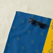 Serviette de plage de drapeau de la Suède (En situation)