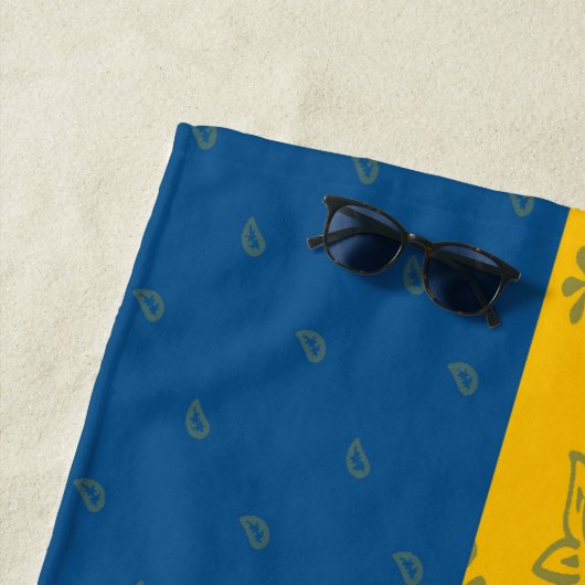 Serviette de plage de drapeau de la Suède (En situation)