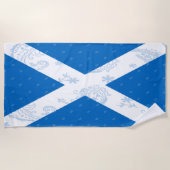 Serviette de plage de drapeau de l'Ecosse (Devant)