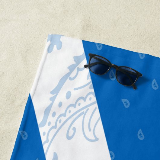 Serviette de plage de drapeau de l'Ecosse (En situation)