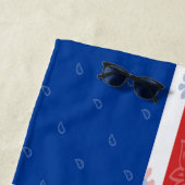 Serviette de plage de drapeau de l'Islande (En situation)