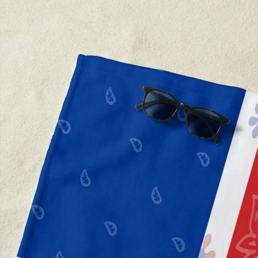 Serviette de plage de drapeau de l'Islande (En situation)