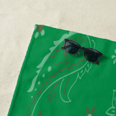 Serviette de plage de drapeau de l'Italie (En situation)