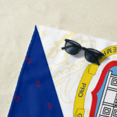 Serviette de plage de drapeau de Sint Maarten (En situation)