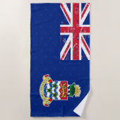 Serviette de plage de drapeau des Îles Caïman (Devant)