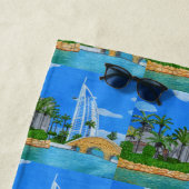 Serviette de plage de Dubaï (En situation)