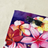 Serviette de plage de fleurs tropicales de Playa d (En situation)