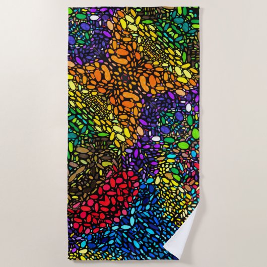 Serviette de plage de flux (Devant)