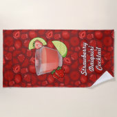 Serviette de plage de fraise Daiquiri (Devant)