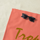 Serviette de plage de Goéland tropical (En situation)