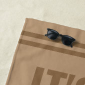 Serviette de plage de golf drôle thème piège à sab (En situation)