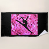 Serviette de plage de gymnastique. (Devant)