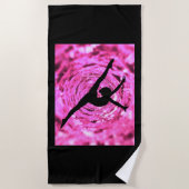 Serviette de plage de gymnastique. (Devant)