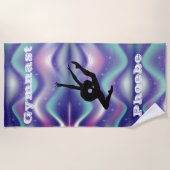 Serviette de plage de gymnastique pour filles avec (Devant)