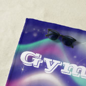 Serviette de plage de gymnastique pour filles avec (En situation)