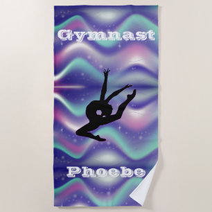 Serviette de plage de gymnastique pour filles avec