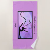 Serviette de plage de gymnastique rythmique (Devant)
