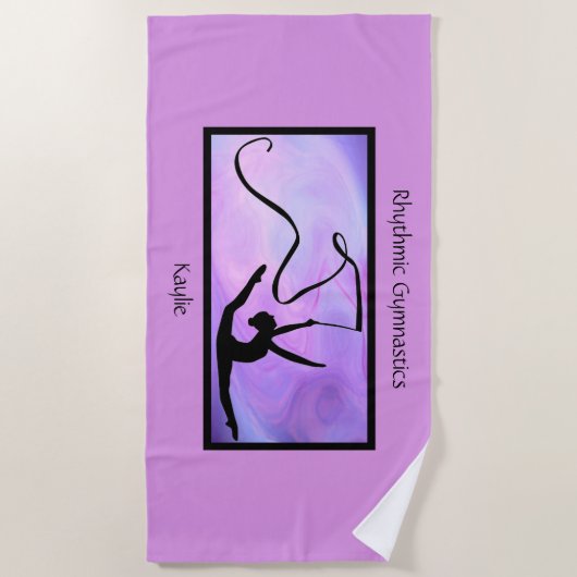 Serviette de plage de gymnastique rythmique (Devant)