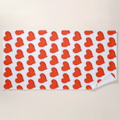 Serviette de plage de Hearts Loving (Devant)