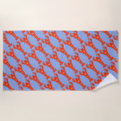 Serviette de plage de homard (Devant)
