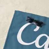 Serviette de plage de homard d'équitation de (En situation)