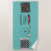 serviette de plage  de jeux multi-jeux (Devant)