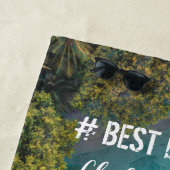 Serviette De Plage De jour #Best les souvenirs de carte des Îles (En situation)