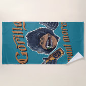 Serviette de plage de la bière de Gorilla (Devant)