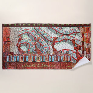 Serviette de plage de la boutique de Noël de la ba