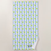 Serviette de plage de la Bridesmaid Margarita Lime (Devant)