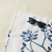 Serviette de plage de la Chinoiserie de Citrus Tre (En situation)