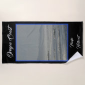 Serviette de plage de la côte de l'Oregon (Devant)