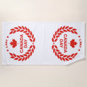 Serviette de plage de la couronne du Canada (Devant)