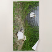 Serviette de plage de la famille Swan (Devant)