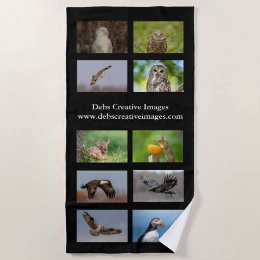 Serviette de plage de la faune (Devant)
