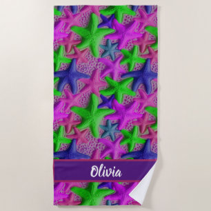 Serviette de plage de la morue personnalisée Starf