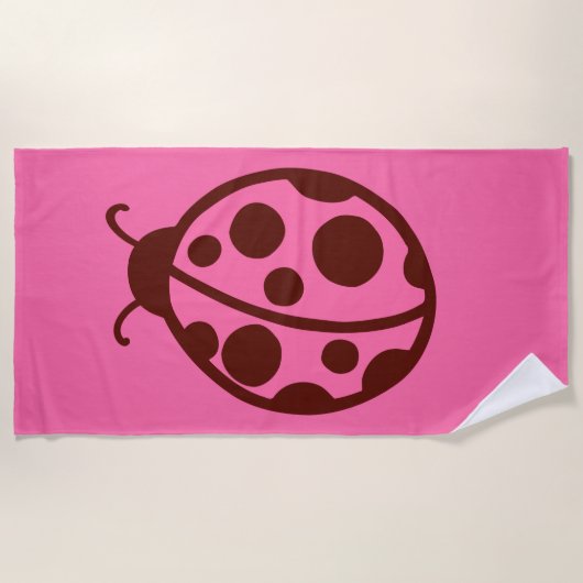 Serviette de plage de Ladybug (Devant)