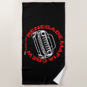 Serviette de plage de l'équipage de la Mafia (Devant)