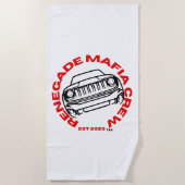 Serviette de plage de l'équipage de la Mafia (Devant)