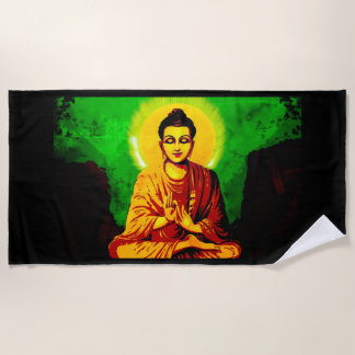 Serviette de plage de l'illumination de Bouddha