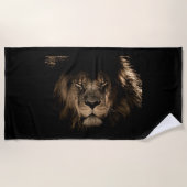 Serviette de plage de Lion (Devant)
