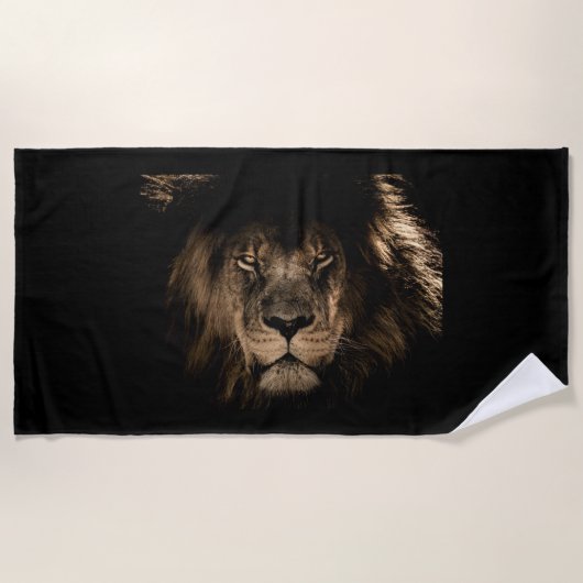 Serviette de plage de Lion (Devant)