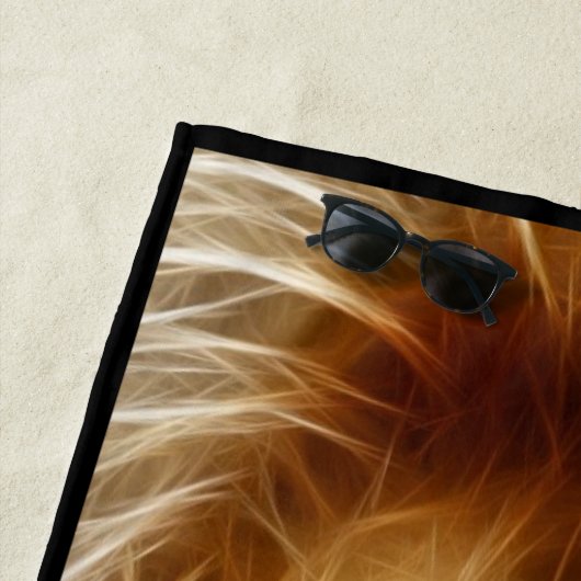 Serviette de plage de Lion (En situation)