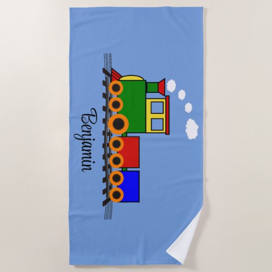 Serviette de plage de Little Train (Devant)