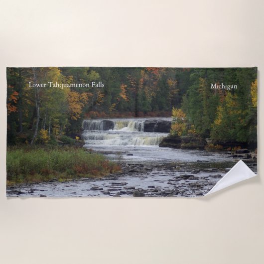 serviette de plage de Lower Tahquamenon Falls (Devant)