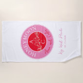 Serviette de plage de lune de miel (Devant)
