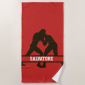 Serviette de plage de lutte personnalisée (Devant)