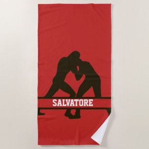 Serviette de plage de lutte personnalisée