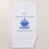 Serviette de plage de luxe de Georgetown des îles (Devant)