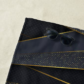 Serviette de plage de luxe – Design géométrique mo (En situation)